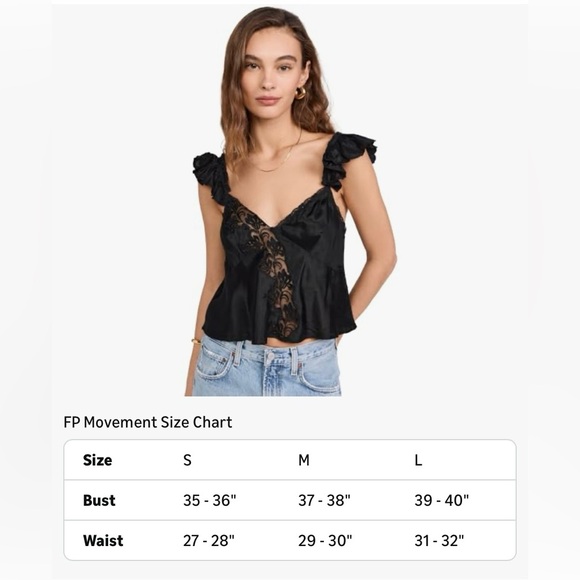 NWT! Free People Harmony Lace Top Fairygoth Whimsigoth Date Night - Picture 3 of 9